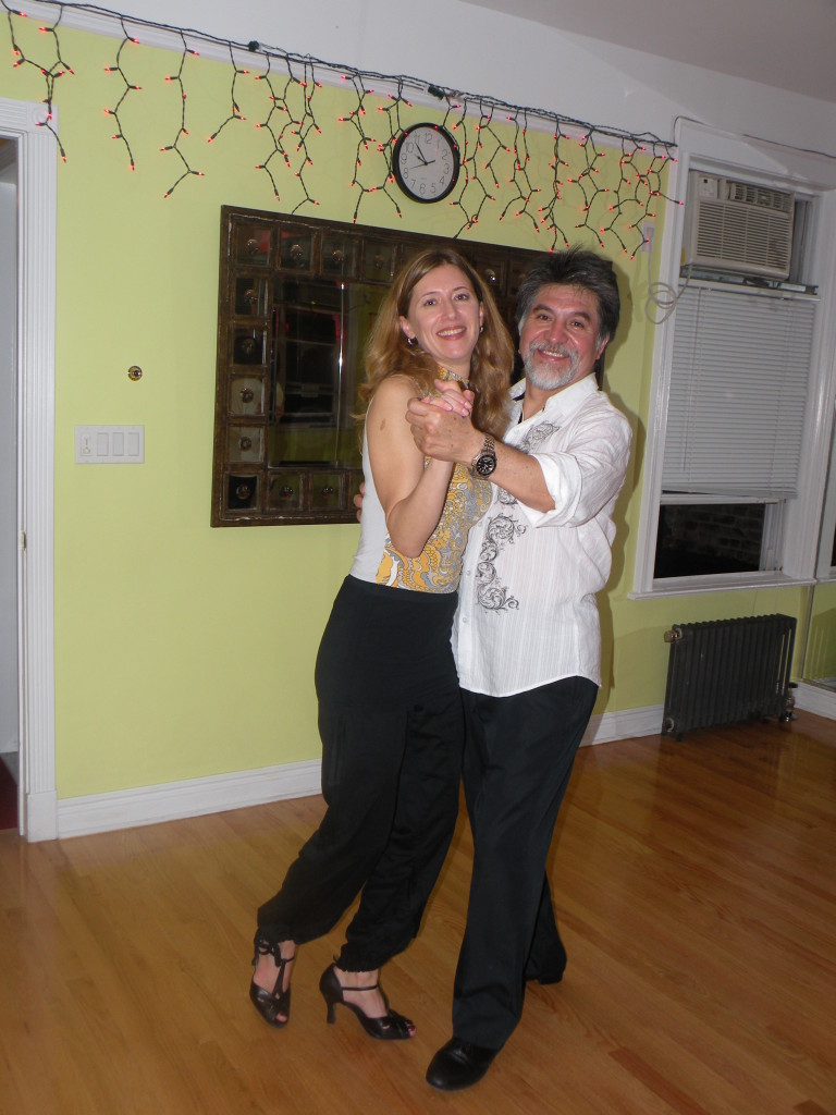 Anna and Jose tango dancing. Dance Fever Studios