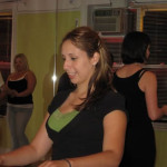 Girl dancing salsa in Brooklyn
