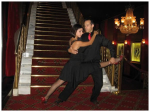 Francis Teri and Carliina Jaurena dancing tango