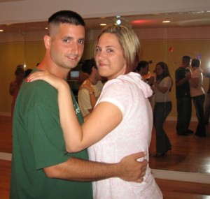 Couple ballroom dancing in Brooklyn