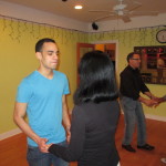 Manny and Fidan in Salsa class at Dance Fever.