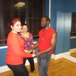 Salsa students during Private salsa instuction.