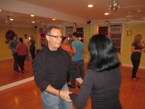 Ray and Fidan salsa dancing at Brooklyn's top salsa dance studio.
