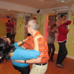 Dance studios in Brooklyn during salsa lesson