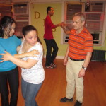 Latin dancing in Brooklyn. Salsa class.