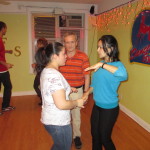 Latin dance lesson in Brooklyn, NY.